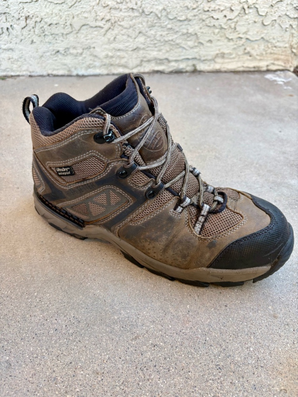 Red Wing Irish Setter Crosby Mens 9 Safety Toe Waterproof Brown Leather Boots